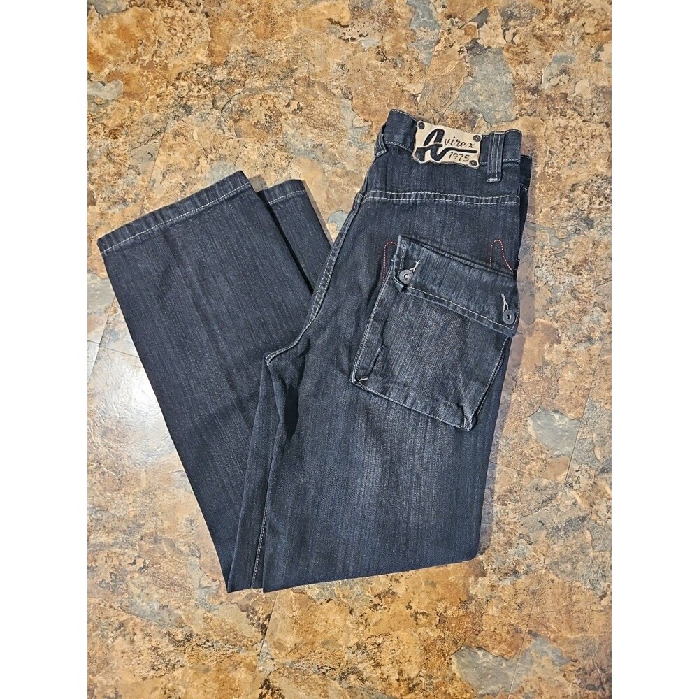 Vintage Y2K Avirex Wide Leg jeans teens 16‎ Southpole Vibe 30x30.5 Baggy (A254)